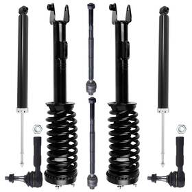 4umotor 13624411 8x Front Rear Shocks Struts Assembly Tie Rods For 06-2010 Dodge Charger Rwd