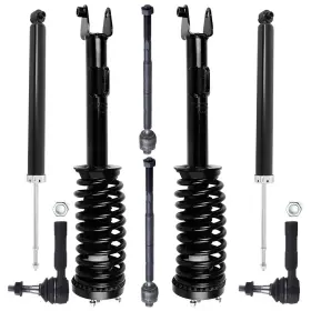 13624411 4umotor 8x Front Rear Shocks Struts Assembly Tie Rods For 06-2010 Dodge Charger Rwd
