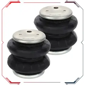 Ar825109s01 A-carparts Pair Air Ride Suspension Spring Bags For 3/8 Inch 1/2 Npt Port Heavy Duty 2600 Lbs