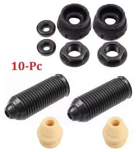 357413175a Aftermarket Front Strut Mounts Bearings Nuts And Boots Kit 10pc. L&r For Audi Vw