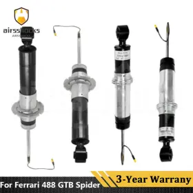 317750 Airsshocks 4x Front Rear Magnetic Shock Absorber Struts Fit Ferrari 488 Gtb Spider 2016-19