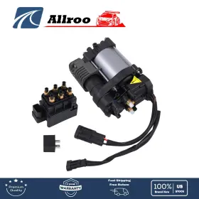 Alu3850221 Allroo For Hyundai Equus 2011-16 Air Suspension Compressor Pump And Solenoid Valve Block