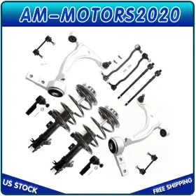 Am110841590120a Am-motors2020 For 2004-2008 Nissan Maxima Front Strut Control Arm Sway Bar Link Tierod