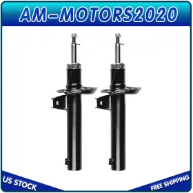 Amo80863301s Am-motors2020 Front Pair Shocks Strut Damper For Volkswagen Golf Jetta Beetle Rabbit Passat
