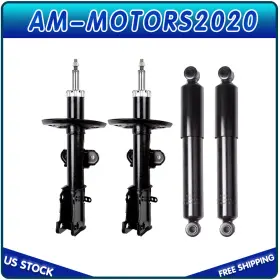 Amo80866201s Am-motors2020 Front Rear Shocks Struts For 09-2012 Volkswagen Routan 08-14 Dodge Grand Caravan
