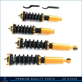 Aup11897501s Asucarparts Coilovers Struts Shocks Suspension Kits Adj Height Fits 1996-2001 Honda Cr-v