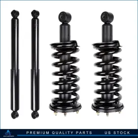 Aup81205601s Asucarparts 4pcs Front Quick Complete Struts And Rear Gas Shocks For Nissan Titan 4wd 2004-13