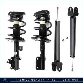 Asucarparts Aup82279801s Set Of 4 Complete Struts Mounts Coil Spring Shocks For 2007-2012 Nissan Altima