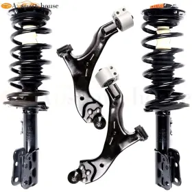 12595935 Auspartshouse Front Complete Strut Lower Control Arms For 07-09 Chevy Equinox Pontiac Torrent
