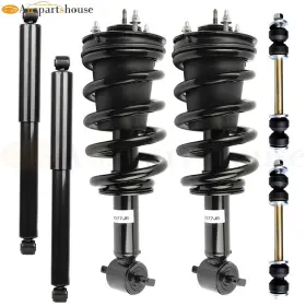 12595960 Auspartshouse Front Rear Shock Absorber Strut And Sway Bars For 14-18 Chevrolet Silverado 1500