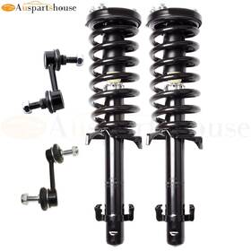 Auspartshouse 12595961 Front Shocks Struts Sway Bar For 2008-2012 Honda Accord 2.4l L4 Only