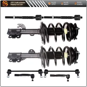 Aut841577s01 Autodealsparts For 07-2011 Toyota Camry Front Struts Coil Spring Tie Rod Sway Bar Assembly Kit