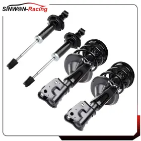 Si834639n01 Autodealsparts For 2001 2002 Honda Civic Complete Front Struts Rear Shocks And Coil Spring Mounts