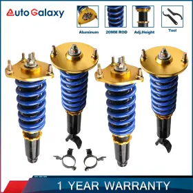 65m143011b4 Autogalaxy 4pcs Coilovers Suspension Struts Shocks For 1992-2001 Honda Prelude Adj.height