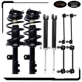 Autoutdoor D839748oor For 2007-2010 Hyundai Elantra Front Struts Rear Shock Absorbers Sway Bar Links