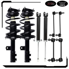 D839748oor Autoutdoor For 2007-2010 Hyundai Elantra Front Struts Rear Shock Absorbers Sway Bar Links