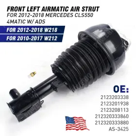 123m-28-fl-3 Axiomautopart Front Left Airmatic Air Strut For 2012-2018 Mercedes Cls550 4matic With Ads Us
