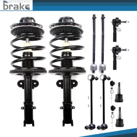 Bro841568tr Bator 12x Front Struts Assembly Tierods Sway Bar For Chrysler Town And Country 01-07