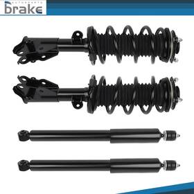 Bator Bro842eg10801tr 4 X For 2012 Honda Civic Front And Rear Complete Struts Shocks With Coil Springs
