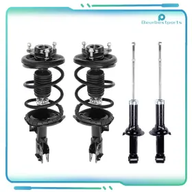 B842112ub01 Beurbestparts 4pcs Front Complete Struts With Springs And Rear Shocks For 08-11 Mitsubishi Lancer