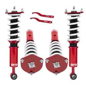 Vqy6wx Bfo Coilover Lowering Kits For Mitsubishi 3000gt Awd 1991-99 3.0l Adj Height Red