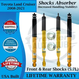 24214018 Bilstein Oem Front And Rear Shocks For 2008-2021 Toyota Land Cruiser 9yr Warranty