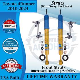 Bilstein 24329064 Oem Front Struts With Sway Bar Links For 2010-2024 Toyota 4runner 9yr Warr