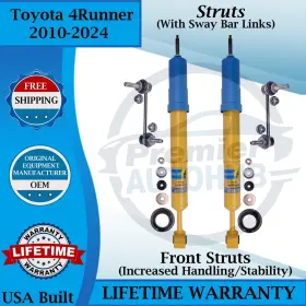 24329064 Bilstein Oem Front Struts With Sway Bar Links For 2010-2024 Toyota 4runner 9yr Warr 24329064 Bilstein Oem Front Struts With Sway Bar Links For 2010-2024 Toyota 4runner 9yr Warr