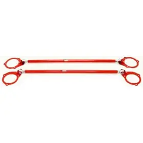 Stp001r Bmr Suspension Strut Tower Brace Kit 1996-06 Gm W-body Front And Rear Red