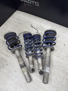 2283992 Bmw E63 M6 06-10 Edc Shock Strut Hr Lowering Spring Set Complete 66k Miles