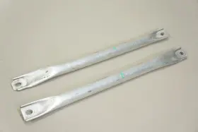 51717180316 Bmw 528i 535i 550i 650i 750i Front Left Right Cross Brace Support Bracket Pair 2