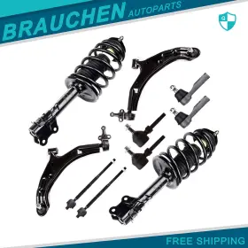 Br818742au01 Brau For Nissan Sentra 02-06 Front Quick Strut Ball Joints Sway Bar Lower Control Arm