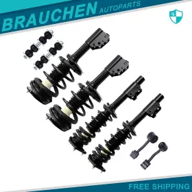 Br819885au01 Brau For Chevy Classic 2004-05 Malibu 1998-03 Front Rear Struts Sway Bar Link Kit 8pc