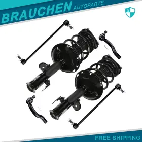 Br840408au01 Brau For Toyota Rav4 3.5l 2006-2012 Front Strut With Coil Spring Outer Tie Rod Sway Bar