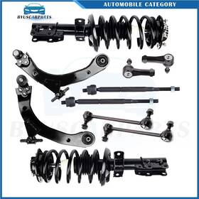 Byuscarparts 13524142 For Chevy Cobalt Hhr 2.2l 2.4l Front Lower Control Arms Ball Joint Tierod Struts