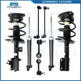 13559129 Byuscarparts Front Strut Assembly Rear Shock And Sway Bar Link Kit For 07-12 Nissan Altima