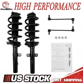 4qs55142 Carbole For Ford 2015-2022 Transit-150 250 350 Front Struts With Coil Spring Sway Bar Link