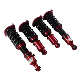 F071 Carmocarshop Full Coilover Struts Shock Absorbers Suspension Kit For 89-2005 Mazda Miata Red