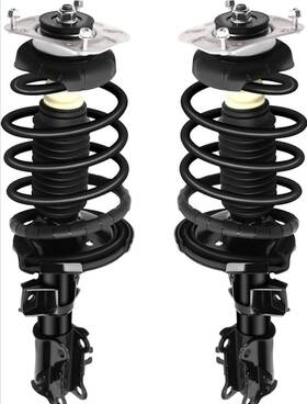 Cciyu 117320-5210-1555337001 Pair Front Struts Coil Spring Assembly 1999-2006 Volvo S60 2001-2007 S80