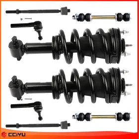 C842bp443yu01 Cciyu 8pcs For 2014-2018 Chevy Silverado Gmc Sierra 1500 4wd Front Struts Sway Bars