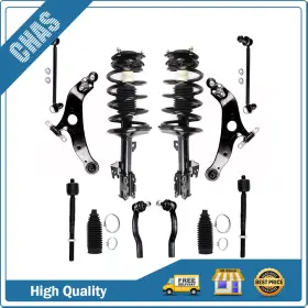 Ch842448s01 Chas-autoparts For Toyota Sienna 2004-2006 Awd Front Struts Control Arm Ball Joint Tie Rod Kit