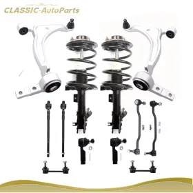 Ca841590s01 Classic-autoparts Front Strut Assembly Control Arm Sway Bar Tie Rod Kit For 04-2008 Nissan Maxima
