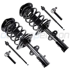 10994585 Csdex Complete Front Struts Control Arms Tie Rod End Fits 2004-2008 Chrysler Pacifica