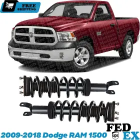 153028 Detroit Axle Front Strut With Coil Spring Assembly Set Of 2 Lh And Rh For 2009-2018 Dodge Ram 1500