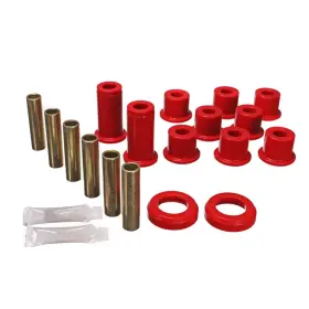 Tlx-eng3.2129r-cl360a74 Energy Suspension For Gmc Sonoma 1991-2004 Red Rear Leaf Spring Bushing Set