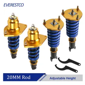 101m143019e Everestco Kit 4 Adjustable Height Full Coilovers Assembly For 2004 2005-2011 Mazda Rx-8