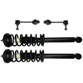 Ew820176a01 Ewaymotor For Honda Accord 2003-2007 4pc Rear Strut With Coil Spring Sway Bar Links Kit
