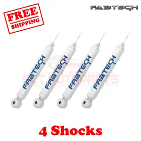 L206266 Fabtech Motorsports Kit 4 3.5-4 Inch Performance Hydro Shocks For Ford F-250 4wd 1999-2004