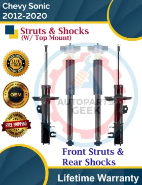 333742l Fcs New Oe Front Strut And Rear Shock For 2012-2020 Chevy Sonic Lifetime Warranty