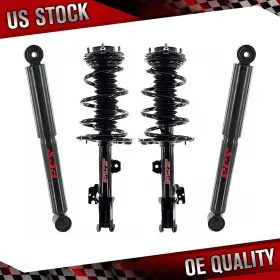 1333926l Fcs Auto Front Struts And Rear Shocks For 2014-2019 Toyota Highlander 2wd Lifetime Warranty